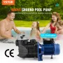 Swimming Pool Pump 2,5 hk 120 gpm Max Flow Single Speed