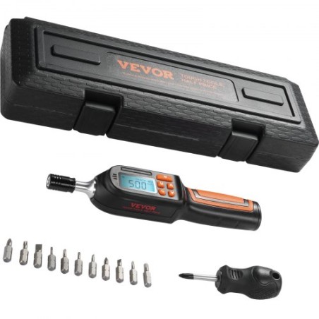 Digital Torque Screwdriver, 1/4" Drive Screwdriver Torque Wrench, Electrician Torque Screwdriver with LCD, 2.65-70.67 in-lbs