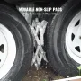 Camperhjulchock-stabilisator, X-formet