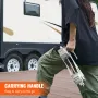 Camper Wheel Chock Stabilizer, X-shaped RV Stabilizer Wheel Chock, Fit for 1.5" to 10" Tire Space, 2 Sets of Wheel Chocks with R