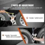 Camperhjulchock-stabilisator, X-formet