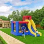 Oppusteligt bounce -hus, udendørs legehouse -trampolin af høj