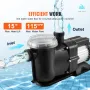 Above Ground Pool Pump, 1491W(2 HP), 435 L/min(115 GPM) Max. Flow Single Speed Swimming Pool Pump, 220V 2850RPM 15M Max. Head Li