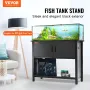 Aquarium Stand, 151.4 L Fish Tank Stand, 93 x 48 x 80 cm Steel and MDF Turtle Tank Stand, 152 kg Load Capacity, Reptile Tank Sta