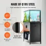 Aquarium Stand, 151.4 L Fish Tank Stand, 93 x 48 x 80 cm Steel and MDF Turtle Tank Stand, 152 kg Load Capacity, Reptile Tank Sta