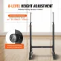Dip Bar, 500 lbs Capacity, Heave Duty Dip Stand Station with Adjustable Height, Fitness Workout Dip Bar Station Stabilizer Paral
