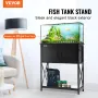 Akvariumstativ, 20 gallon fisketankstativ, 25,6 x 16,5 x 31,9 i