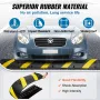 Rubber Speed Hump 183 x 30 x 4.5 cm, 2 Channel, 10000 kg Load Capacity Heavy Duty Traffic Speed Bump, with High Reflective Yello