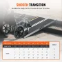 Portable Wheelchair Ramp, 152 cm 363 kg Capacity, Non-Slip Aluminum Folding Threshold Ramp, Foldable Mobility Scooter Ramp Wheel