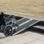 Bærbar kørestolsrampe, 5 ft 800 lbs kapacitet, skridsikre