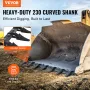 Bucket Tooth Bar, 60'', Heavy Duty Tractor Bucket 7 Teeth Bar for Loader Tractor Skidsteer, 4560 lbs Load-Bearing Capacity Bolt 