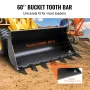Bucket Tooth Bar, 60 '', Heavy Duty Tractor Bucket 7 tænder bar