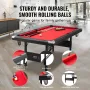 Billiards bord, 6,3 ft poolbord, bærbart sammenfaldende