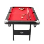 Billiards Table, 192 cm Pool Table, Portable Foldable Space-Saving Table, Billiard Table Set Includes Balls, Cues, Chalks and Br