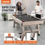 Billiards Table, 7 ft Pool Table, Adjust Legs Stable Billiards Table, Pool Table Set Includes Balls, Cues, Chalks and Brush, Woo