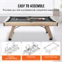 Billiards Table, 7 ft Pool Table, Adjust Legs Stable Billiards Table, Pool Table Set Includes Balls, Cues, Chalks and Brush, Woo