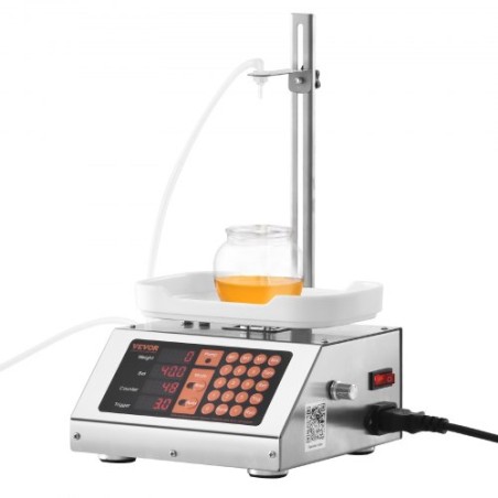 Liquid Filling Machine, 5-50 g Weighing Capacity, Automatic Bottle Filler Machine, Bottling Machine Peristaltic Pump Digital
