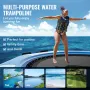 6,5ft oppustelig vandtrampolin svømmeplatform Bounce til Pool