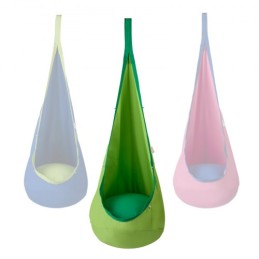 Kids Pod Swing Seat Hanging Hammock Chair with LED Lights Strings 120 lbs