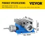 Milling Machine Worktable Cross Slide Table 10.2 x 18.5 cm Compound For Bench Drill Vise