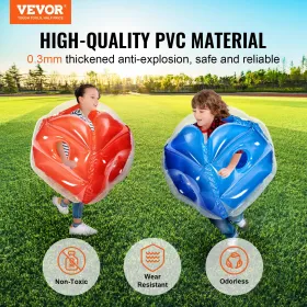 Inflatable Bumper Balls 2-Pack 2FT/0.6M PVC Body Sumo Zorb Balls for Kids