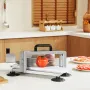 Commercial Tomato Slicer, 1/4 inch Tomato Cutter Slicer, Stainless Steel Heavy Duty Tomato Slicer Machine, Manual Tomato Slicer 