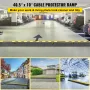  4 Pack Rubber Cable Protector Ramp 103x25.5x5 cm 2 Channel Heavy Duty 66000lbs Load Capacity Cable Wire Cord Cover Ramp Speed B