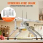 Commercial Vegetable Slicer, 1/4 and 1/2 inch Tomato Slicer, Stainless Steel and Aluminum Alloy Vegetable Cutter Slicer, Manual 