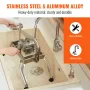 Commercial Vegetable Slicer, 1/4 and 1/2 inch Tomato Slicer, Stainless Steel and Aluminum Alloy Vegetable Cutter Slicer, Manual 
