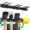 Garage Tool Organizer, 800 lbs Max Load Capacity, Wall Mount Yard Garden Storage Rack Organization Heavy Duty with 6 Adjustable