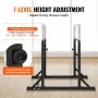 Dip Bar, 363 kg Capacity, Heave Duty Dip Stand Station with Adjustable Height, Fitness Workout Dip Bar Station Stabilizer Parall