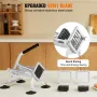 Commercial Vegetable Slicer, 1/4"+3/8"+1/2" Fruit Slicer, Stainless Steel and Aluminum Alloy Vegetable Cutter Slicer Machine, Ma