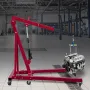 Hydraulic Long Ram Jack, 3 Tons/6600 lbs Capacity, with Single Piston Pump and Clevis Base, Manual Cherry Picker with Handle, fo