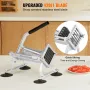 Commercial Vegetable Slicer, 1/2 inch Fruit Slicer, Stainless Steel and Aluminum Alloy Vegetable Cutter Slicer Machine, Manual S