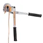 Pipe Tube Bender, 6.35 mm, 9.53 mm, 12.7 mm OD, 3 in 1 Manual Level Tube Bender, 180° Copper Aluminum Pipes Bending Tools for HV