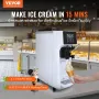 Blød servering Ice Cream Machine Maker 10L/H Udbytte enkelt