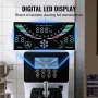 Commercial Ice Cream Machine, 10L/H Yield, 900W Single Flavor Countertop Soft Serve Ice Cream Maker, with 4L Hopper 1.6L Cylinde