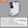 Commercial Ice Cream Machine, 10L/H Yield, 900W Single Flavor Countertop Soft Serve Ice Cream Maker, with 4L Hopper 1.6L Cylinde