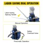 Air Hydraulic Bottle Jack, 32 Ton/70550lbs Pneumatic Hydraulic Bottle Jack, Pneumatic/Manual Dual Operation High Lift Bottle Jac