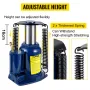 Lufthydraulisk flaske Jack, 32 ton/70550 lbs pneumatisk