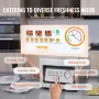 Chamber Vacuum Sealer, 320W Sealing Power, Vacuum Packing Machine for Wet Foods, Meats, Marinades and More, Compact Size with 32