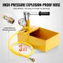 Hydrostatic Test Pump, Max 25 bar/362 PSI, Single Valve Hydraulic Manual Water Pressure Tester Kit with Gauge 5L Water Tank, 1 m