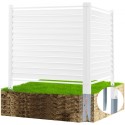 48" W x 48" H Vinyl Privacy Fence Panels, Air Conditioner Fence, Outdoor Privacy Screens for Trash Can, Pool Equipment
