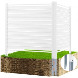 48" W x 48" H Vinyl Privacy Fence Panels, Air Conditioner Fence, Outdoor Privacy Screens for Trash Can, Pool Equipment