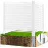 48" W x 48" H Vinyl Privacy Fence Panels, Air Conditioner Fence, Outdoor Privacy Screens for Trash Can, Pool Equipment