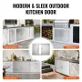 990x660 mm BBQ Island Access Door Outdoor Kitchen Door Rustfrit
