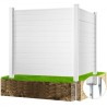 Outdoor Privacy Screens, 50" W x 50" H Air Conditioner Fence, Pool Equipment Enclosure, Horizontal Vinyl Privacy Fence, Perfect