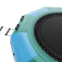Inflatable Water Bouncer, 10ft Recreational Water Trampoline, Portable Bounce Swim Platform with 3-Step Ladder & Electric Air Pu