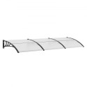 Window Door Awning Canopy, 38" x 117" Door Canopy Exterior, UF50+ PC Sunshade Sheet Awnings, Outdoor Patio Awning Sun Shade,