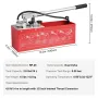 Hydrostatisk testpumpe, max 25 bar/362 psi, dobbeltventil